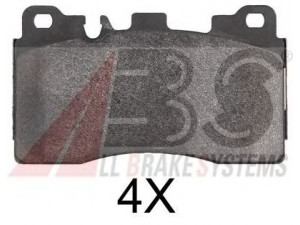 A.B.S. 37867 stabdžių trinkelių rinkinys, diskinis stabdys 
 Techninės priežiūros dalys -> Papildomas remontas
0054206420, 0064200820, 0074207220