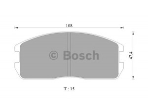 BOSCH 0 986 505 335 stabdžių trinkelių rinkinys, diskinis stabdys 
 Techninės priežiūros dalys -> Papildomas remontas
AY040MT007, MB277542, MB316166