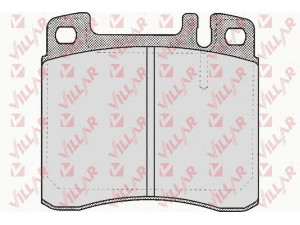VILLAR 626.0447 stabdžių trinkelių rinkinys, diskinis stabdys