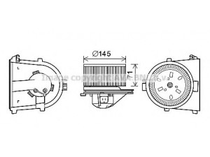 PRASCO AI8376 elektrovariklis, vidinis pūtiklis 
 Šildymas / vėdinimas -> Orpūtė/dalys
8D1819021B, 8D1819021B