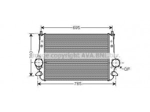 AVA QUALITY COOLING VWA4251 tarpinis suslėgto oro aušintuvas, kompresorius 
 Variklis -> Oro tiekimas -> Įkrovos agregatas (turbo/superįkrova) -> Tarpinis suslėgto oro aušintuvas
1212577, 3M219L440AA, 7M3145804