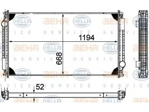 HELLA 8MK 376 753-561 radiatorius, variklio aušinimas
BHTD 5292, D5293