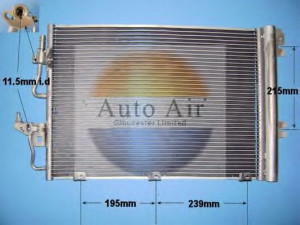 AUTO AIR GLOUCESTER 16-1050 kondensatorius, oro kondicionierius 
 Oro kondicionavimas -> Kondensatorius
13129192, 1850096, 93178958