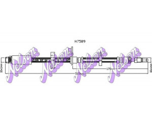 Brovex-Nelson H7589 stabdžių žarnelė 
 Stabdžių sistema -> Stabdžių žarnelės
4806H0, 1498442080, 4806H0