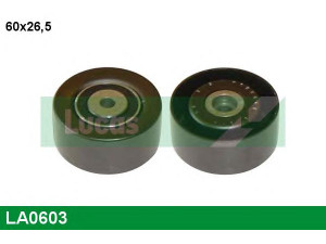 LUCAS ENGINE DRIVE LA0603 kreipiantysis skriemulys, V formos rumbuotas diržas 
 Diržinė pavara -> V formos rumbuotas diržas/komplektas -> Laisvasis/kreipiamasis skriemulys