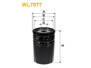 WIX FILTERS WL7077 alyvos filtras 
 Techninės priežiūros dalys -> Techninės priežiūros intervalai
04781452AA, 04781452AB, 04781452BB