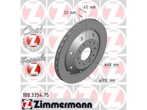 ZIMMERMANN 100.3354.75 stabdžių diskas 
 Dviratė transporto priemonės -> Stabdžių sistema -> Stabdžių diskai / priedai
8D0 615 602
