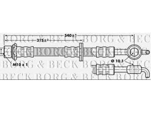 BORG & BECK BBH6862 stabdžių žarnelė 
 Stabdžių sistema -> Stabdžių žarnelės
90080-94203, 9008094203, 9094702A46