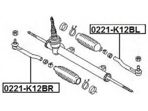 ASVA 0221-K12BL skersinės vairo trauklės galas 
 Vairavimas -> Vairo mechanizmo sujungimai
48640-AX600