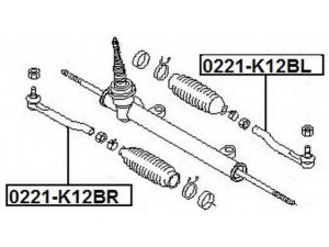 ASVA 0221-K12BL skersinės vairo trauklės galas 
 Vairavimas -> Vairo mechanizmo sujungimai
48640-AX600