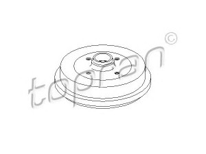 TOPRAN 103 058 stabdžių būgnas 
 Stabdžių sistema -> Būgninis stabdys -> Stabdžių būgnas
191 501 615A, 1H0 501 615A, 323 501 615