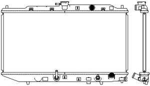 SAKURA  Automotive 2211-1008 radiatorius, variklio aušinimas