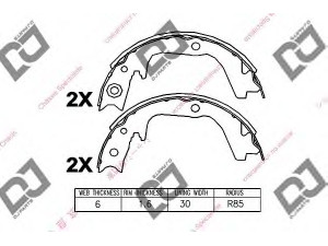 DJ PARTS BS1377 stabdžių trinkelių komplektas 
 Techninės priežiūros dalys -> Papildomas remontas
26694AG000