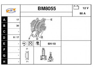 SNRA BM8055 kintamosios srovės generatorius
12311722207
