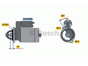 BOSCH 0 001 110 113 starteris 
 Elektros įranga -> Starterio sistema -> Starteris
001 151 78 01, A 001 151 78 01