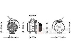 VAN WEZEL 7400K032 kompresorius, oro kondicionierius 
 Oro kondicionavimas -> Kompresorius/dalys
96412612101