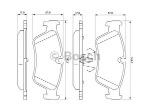 BOSCH 0 986 494 096 stabdžių trinkelių rinkinys, diskinis stabdys 
 Techninės priežiūros dalys -> Papildomas remontas
34 11 6 767 147, 34 11 6 769 763