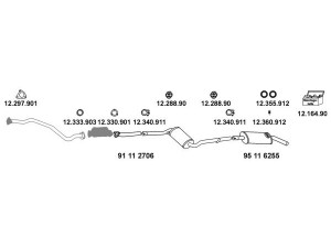 EBERSPÄCHER 12_1064 išmetimo sistema 
 Išmetimo sistema -> Išmetimo sistema, visa