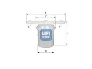 UFI 31.005.00 kuro filtras 
 Techninės priežiūros dalys -> Papildomas remontas
23300-25020, 23300-24020, 23300-25020
