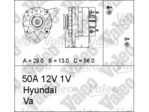 VALEO 436747 kintamosios srovės generatorius
104846A