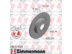 ZIMMERMANN 230.2371.20 stabdžių diskas 
 Dviratė transporto priemonės -> Stabdžių sistema -> Stabdžių diskai / priedai
50 902 167, 55 700 592, 55 700 593