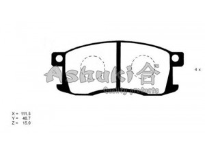 ASHUKI H027-01 stabdžių trinkelių rinkinys, diskinis stabdys
2073501/TEXTAR, 30122/SPIDAN, 36155/ABS