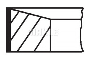 MAHLE ORIGINAL 607 01 N1 stūmoklio žiedų komplektas 
 Variklis -> Cilindrai/stūmokliai
