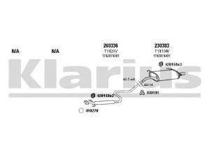 KLARIUS 900173E išmetimo sistema 
 Išmetimo sistema -> Išmetimo sistema, visa