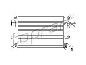 TOPRAN 206 970 radiatorius, variklio aušinimas 
 Aušinimo sistema -> Radiatorius/alyvos aušintuvas -> Radiatorius/dalys
09201955, 13 00 236, 9201955