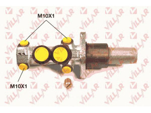 VILLAR 621.2648 pagrindinis cilindras, stabdžiai 
 Stabdžių sistema -> Pagrindinis stabdžių cilindras
460190, 4601A6