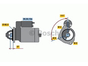 BOSCH 0 001 110 108 starteris 
 Elektros įranga -> Starterio sistema -> Starteris
137269