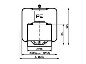 PE Automotive 084.115-74A dėklas, pneumatinė pakaba
942 320 38 21