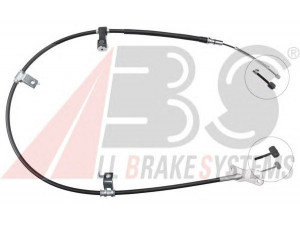 A.B.S. K17288 trosas, stovėjimo stabdys 
 Stabdžių sistema -> Valdymo svirtys/trosai
47510-S2H-013