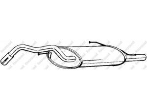 BOSAL 228-953 galinis duslintuvas 
 Išmetimo sistema -> Duslintuvas
17430-16580, 17430-16581