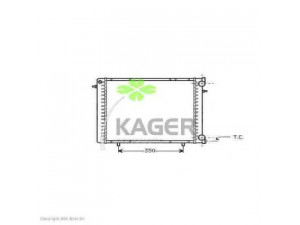 KAGER 31-0909 radiatorius, variklio aušinimas 
 Aušinimo sistema -> Radiatorius/alyvos aušintuvas -> Radiatorius/dalys
7700272472, 7700745164, 7700790964