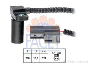 FACET 9.0233 RPM jutiklis, automatinė transmisija 
 Transmisija -> Automatinė pavarų dėžė -> Jutiklis
001 927 321 A, 001 927 321 A, 001 927 321 A
