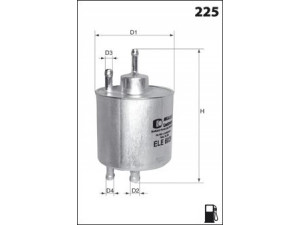 MECAFILTER ELE6029 kuro filtras 
 Techninės priežiūros dalys -> Papildomas remontas
0024773801, 0024773901, 1684700290