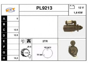 SNRA PL9213 starteris 
 Elektros įranga -> Starterio sistema -> Starteris