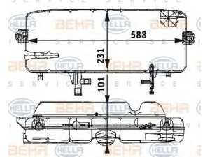 HELLA 8MA 376 705-311 išsiplėtimo bakelis, aušinimo skystis 
 Aušinimo sistema -> Radiatorius/alyvos aušintuvas -> Išsiplėtimo bakelis, variklio aušinimo skystis
673 500 03 49, 673 500 07 49, A 673 500 03 49