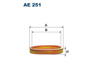 FILTRON AE251 oro filtras 
 Filtrai -> Oro filtras
391, 6162292, 6497632, 89BF9601AA
