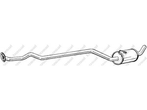 BOSAL 286-787 vidurinis duslintuvas 
 Išmetimo sistema -> Duslintuvas
1507321, 6768678, 6771613
