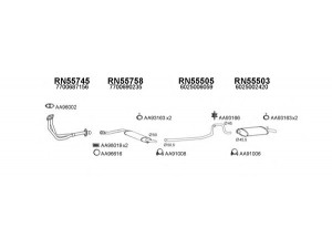VENEPORTE 550298 išmetimo sistema 
 Išmetimo sistema -> Išmetimo sistema, visa