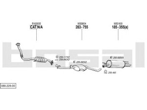 BOSAL 088.229.00 išmetimo sistema 
 Išmetimo sistema -> Išmetimo sistema, visa
