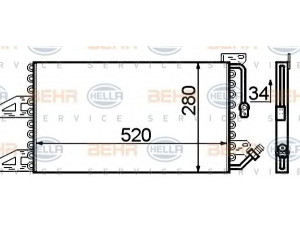 HELLA 8FC 351 306-031 kondensatorius, oro kondicionierius 
 Oro kondicionavimas -> Kondensatorius
46558107