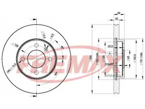 FREMAX BD-3790 stabdžių diskas 
 Stabdžių sistema -> Diskinis stabdys -> Stabdžių diskas
321 615 301 D, 6N0 615 301 D