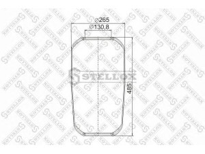 STELLOX 90-14210-SX dėklas, pneumatinė pakaba
1075290, 1622115, 1622122