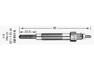 NGK 2161 kaitinimo žvakė 
 Kibirkšties / kaitinamasis uždegimas -> Kaitinimo kaištis
MD014997