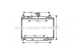 AVA QUALITY COOLING MZ2213 radiatorius, variklio aušinimas 
 Aušinimo sistema -> Radiatorius/alyvos aušintuvas -> Radiatorius/dalys
ZJ3815200A
