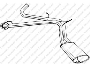 BOSAL 282-229 galinis duslintuvas 
 Išmetimo sistema -> Duslintuvas
1726.PQ, 1726.RE, 13 387 95080
