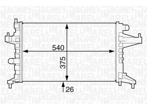 MAGNETI MARELLI 350213830000 radiatorius, variklio aušinimas 
 Aušinimo sistema -> Radiatorius/alyvos aušintuvas -> Radiatorius/dalys
1300237, 9201957